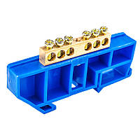 Шина нульова CD 6x9/6 для кріплення на DIN-рейку