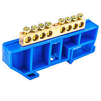 Шина нульова CD 6x9/8 для кріплення на DIN-рейку