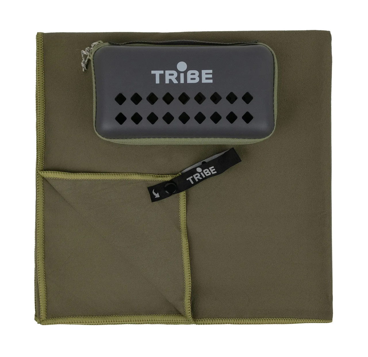Рушник з мікрофібри 90х180 см в чохлі Tribe Pocket Towel T-LC-0001-2XL-army-green