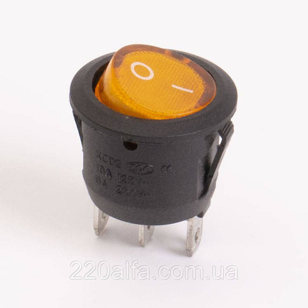 Перемикач клавішний КП-20 220В, фото 1