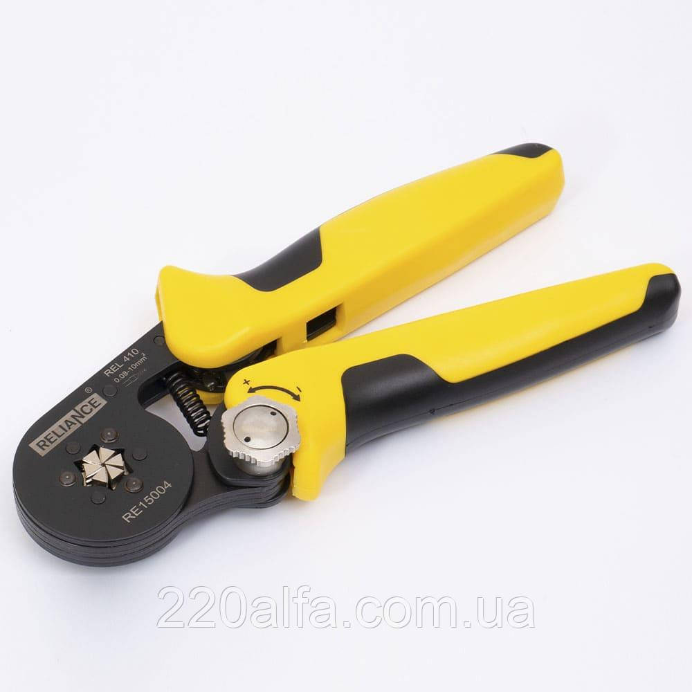 Кліщи для обтиску наконечників REL 410 (HB, EN, 0,08-10) RELIANCE, фото 1