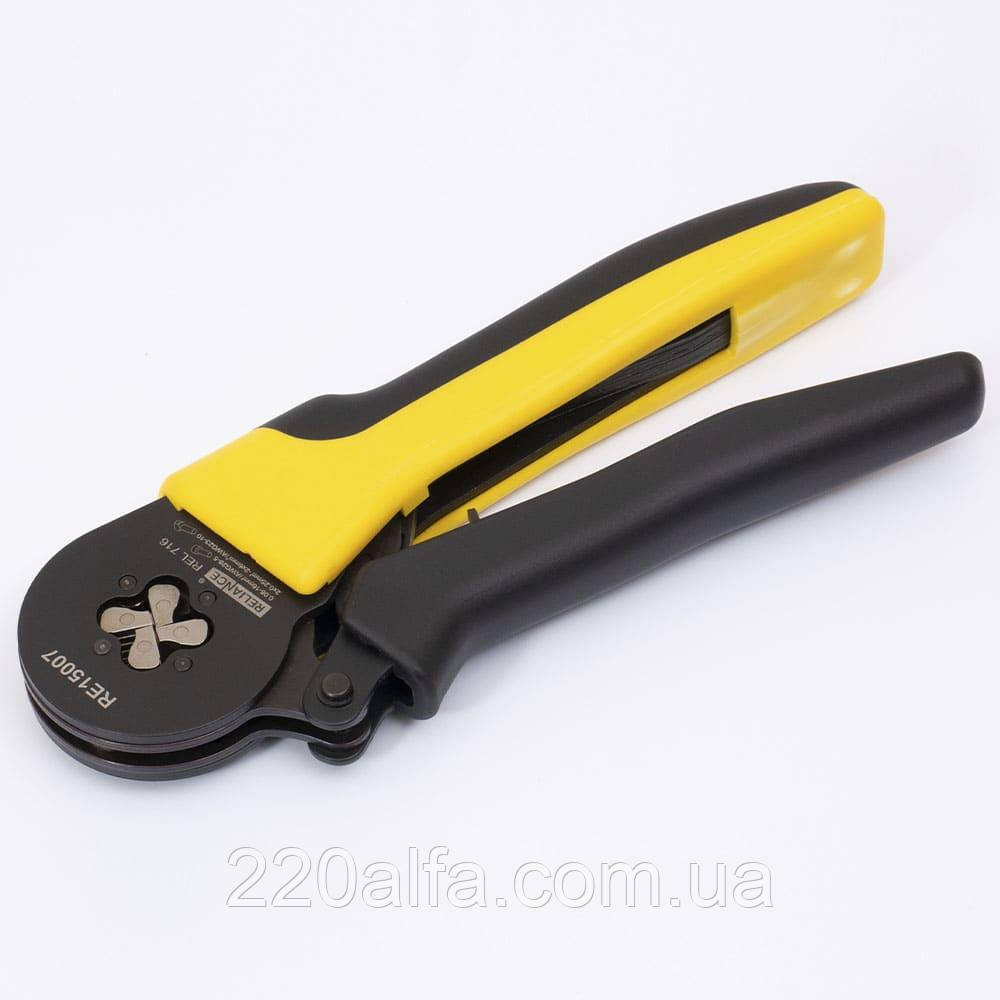 Кліщи для обтиску наконечників REL 716 (HB, EN, 0,08-16) RELIANCE, фото 1