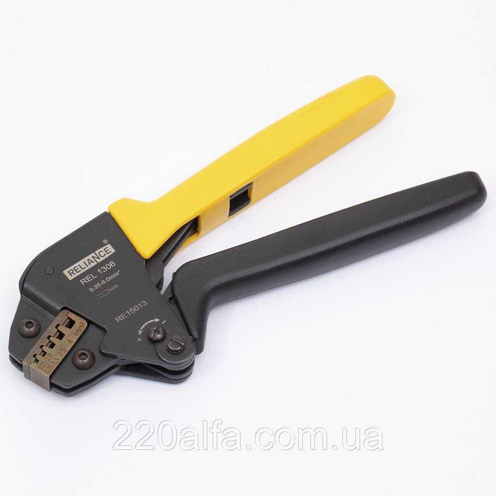 Кліщи для обтиску наконечників REL 1306 (HB, EN, 0,25-6) RELIANCE, фото 1