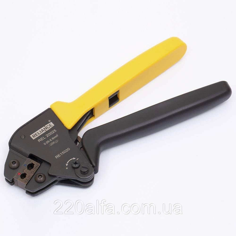 Кліщи для обтиску наконечників REL 20025 (RV,SV, BV 0,5-2,5) RELIANCE, фото 1