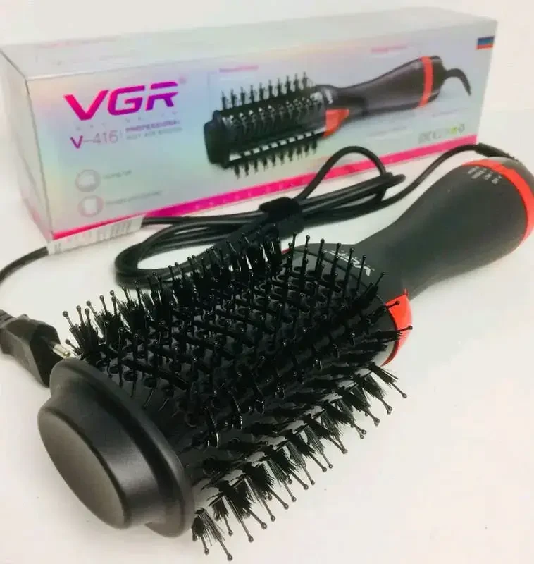 Мультистайлер фен/щітка/гребінець для укладання волосся VGR V416 1000W Чорний SV227