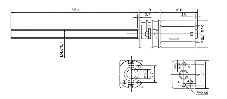 Мікромотор з редуктором 3-9VDC 25-75об/хв M4*55мм, фото 3