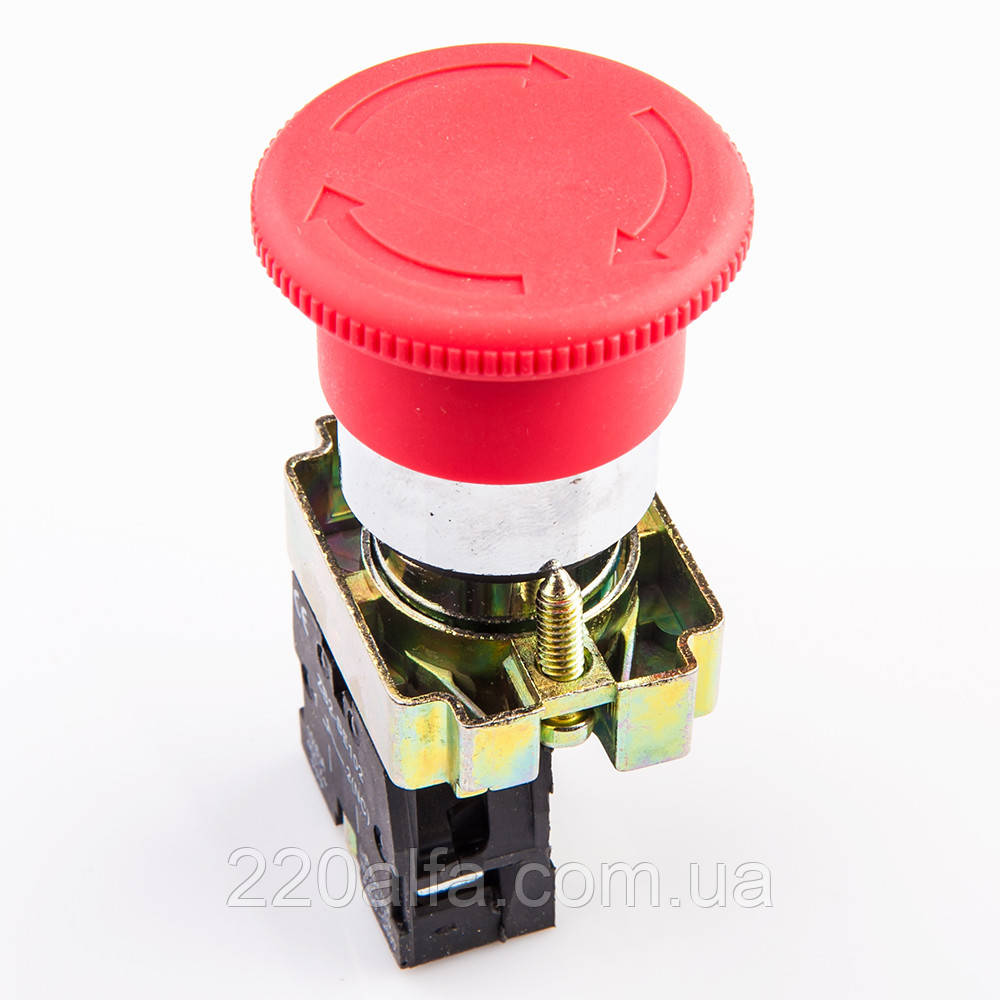 Кнопка управління XB2-BS542 натискна з фіксацією, фото 1