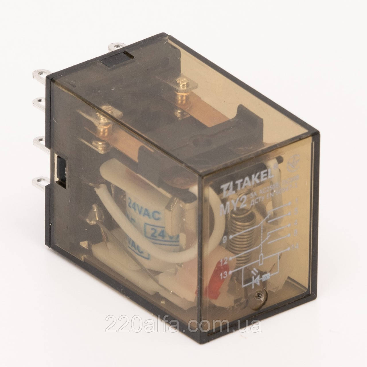 Реле проміжне МY2 AC 24В TAKEL, фото 1
