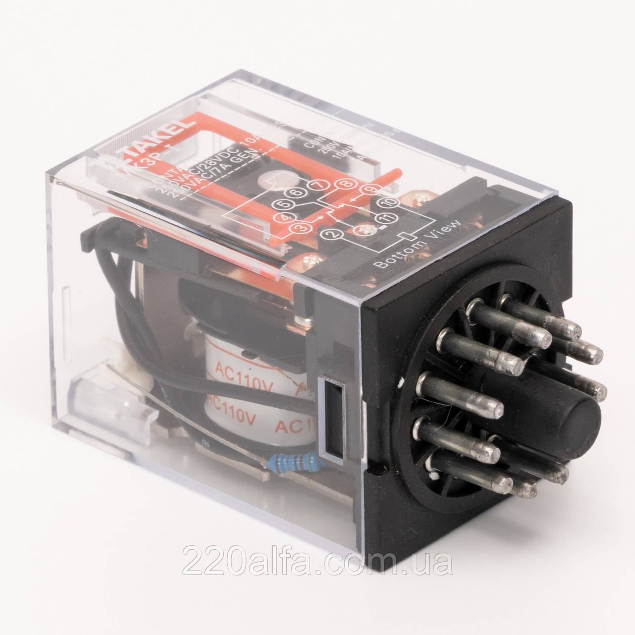 Реле проміжне MK3P AC 110В TAKEL, фото 1