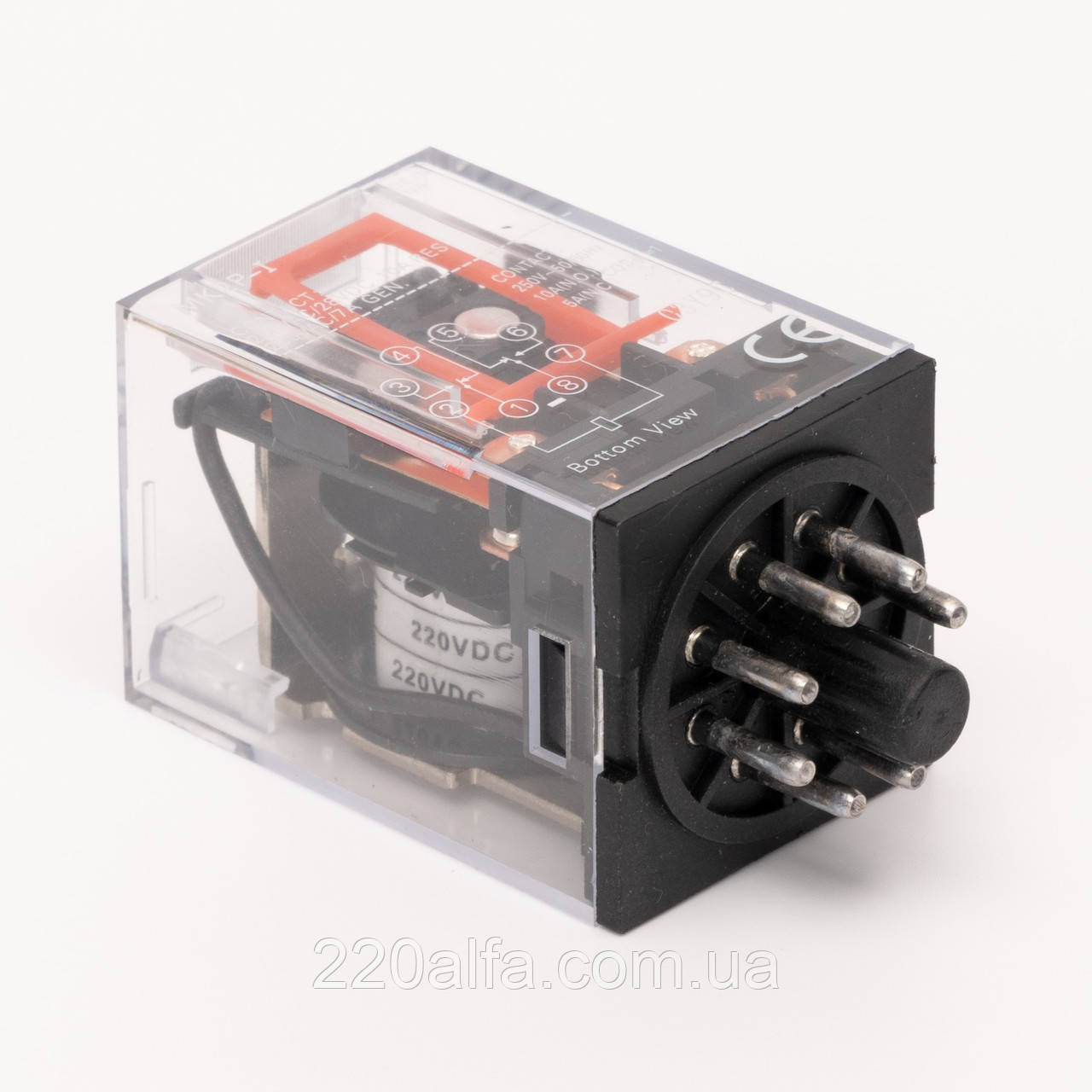 Реле проміжне MK2P DC 220В TAKEL, фото 1