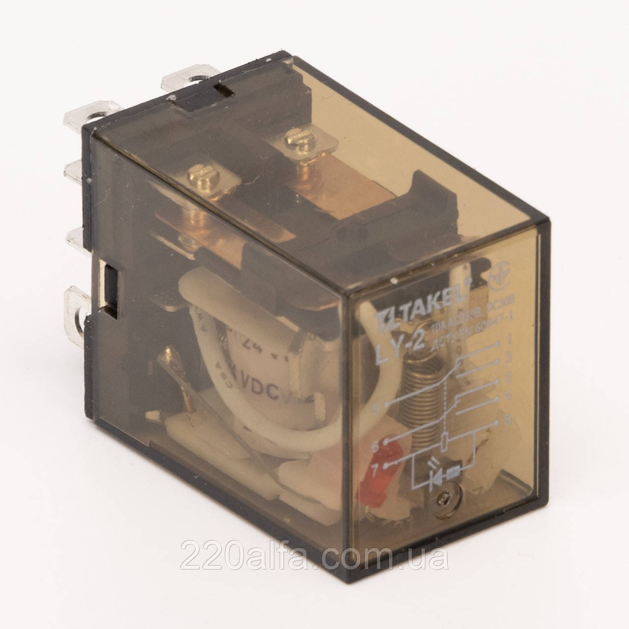 Реле проміжне LY2 DC 24В TAKEL, фото 1