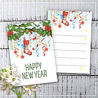 Міні листівки "Happy New Year" (10 штук)