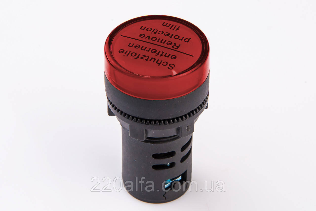 Світлодіодний індикатор AD22-22DS 230v АC/DC, червоний TAKEL, фото 1