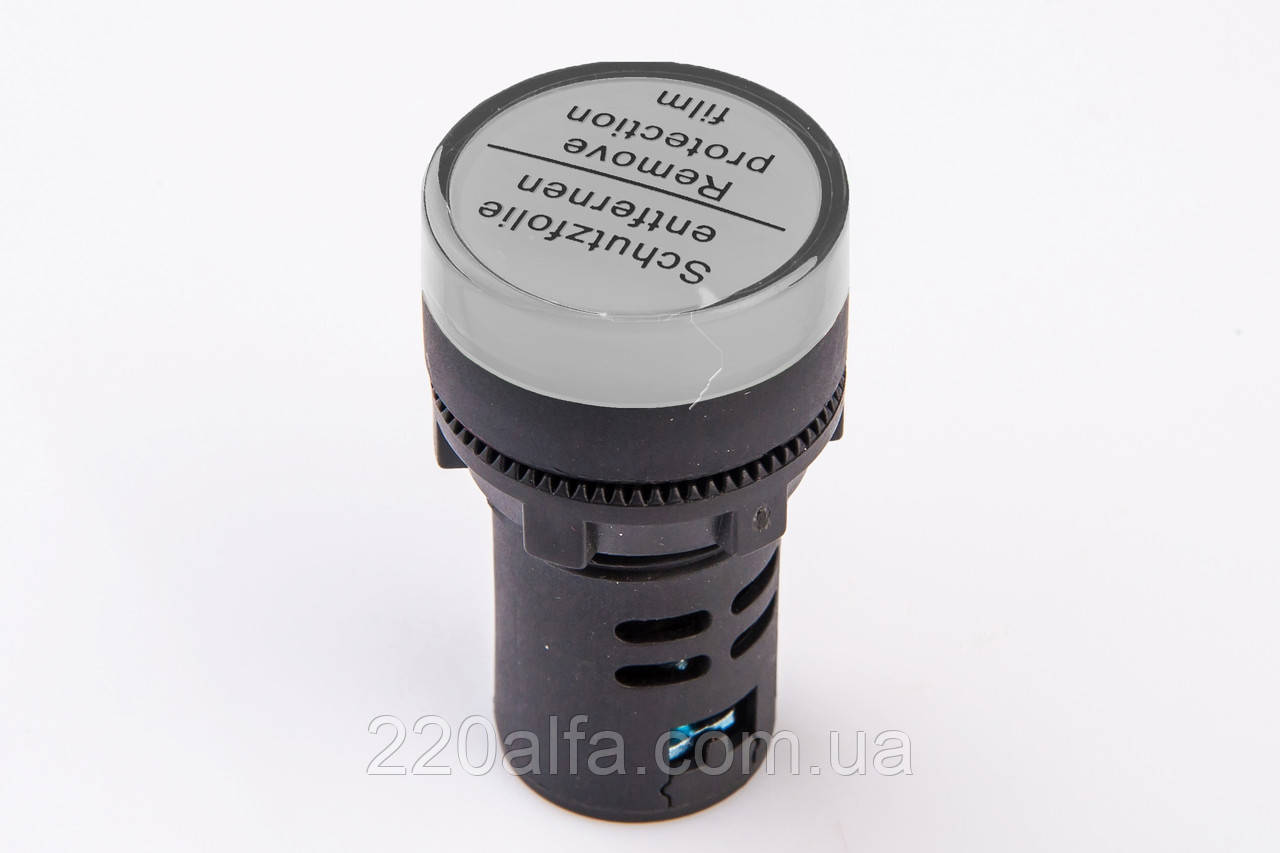 Світлодіодний індикатор AD22-22DS 380v АC/DC, білий TAKEL, фото 1