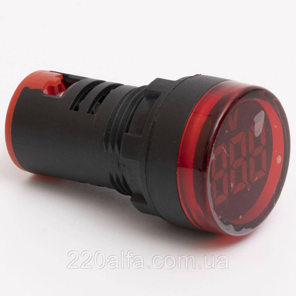 Світлодіодний вольтметр AD22-DVM DC 5-60В, червоний TAKEL, фото 1