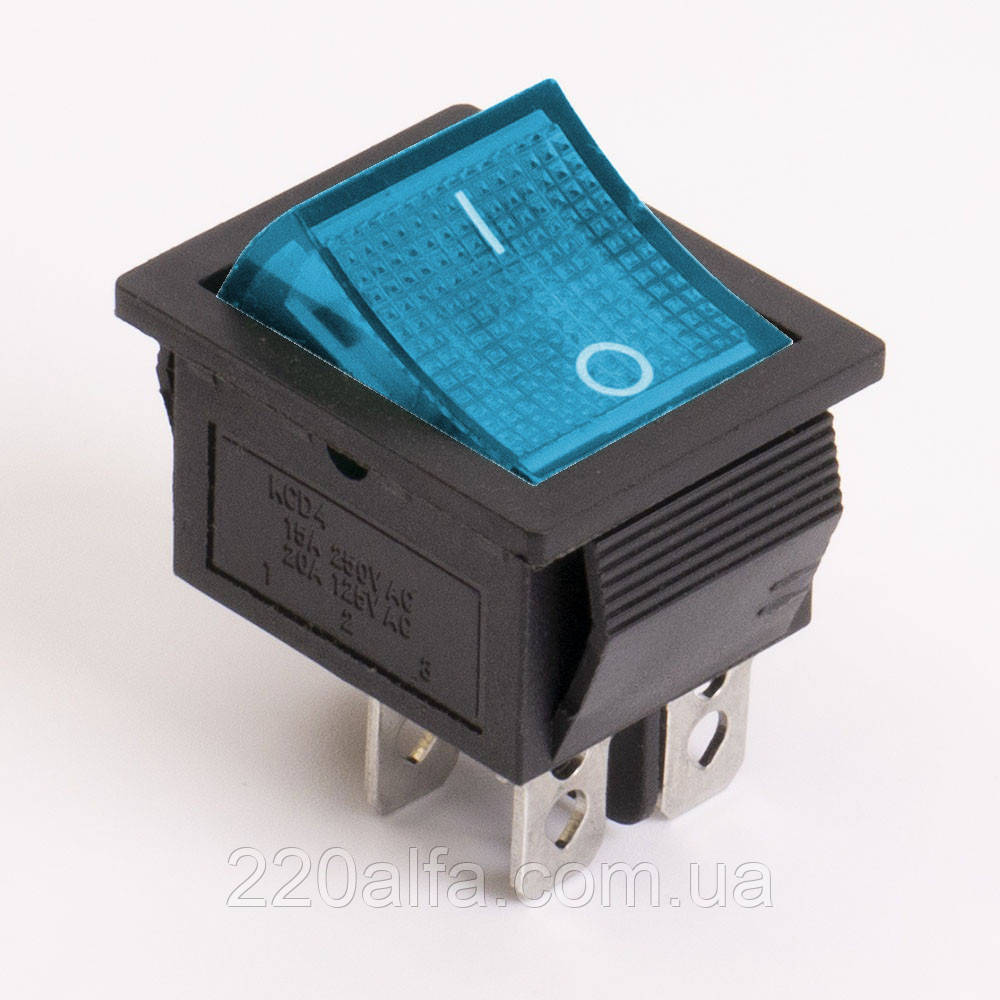 Перемикач клавішний КП-2и 220В, фото 1