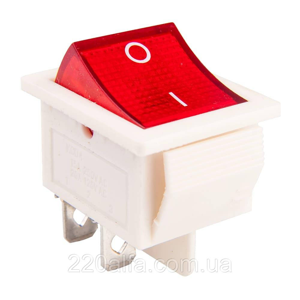 Перемикач клавішний КП-2и 220В, фото 1