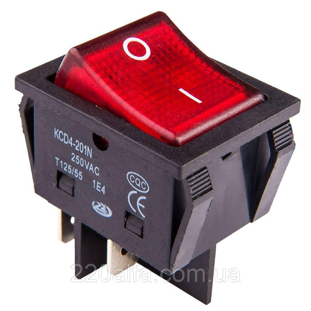 Перемикач клавішний КП-2и 220В 30А, фото 1