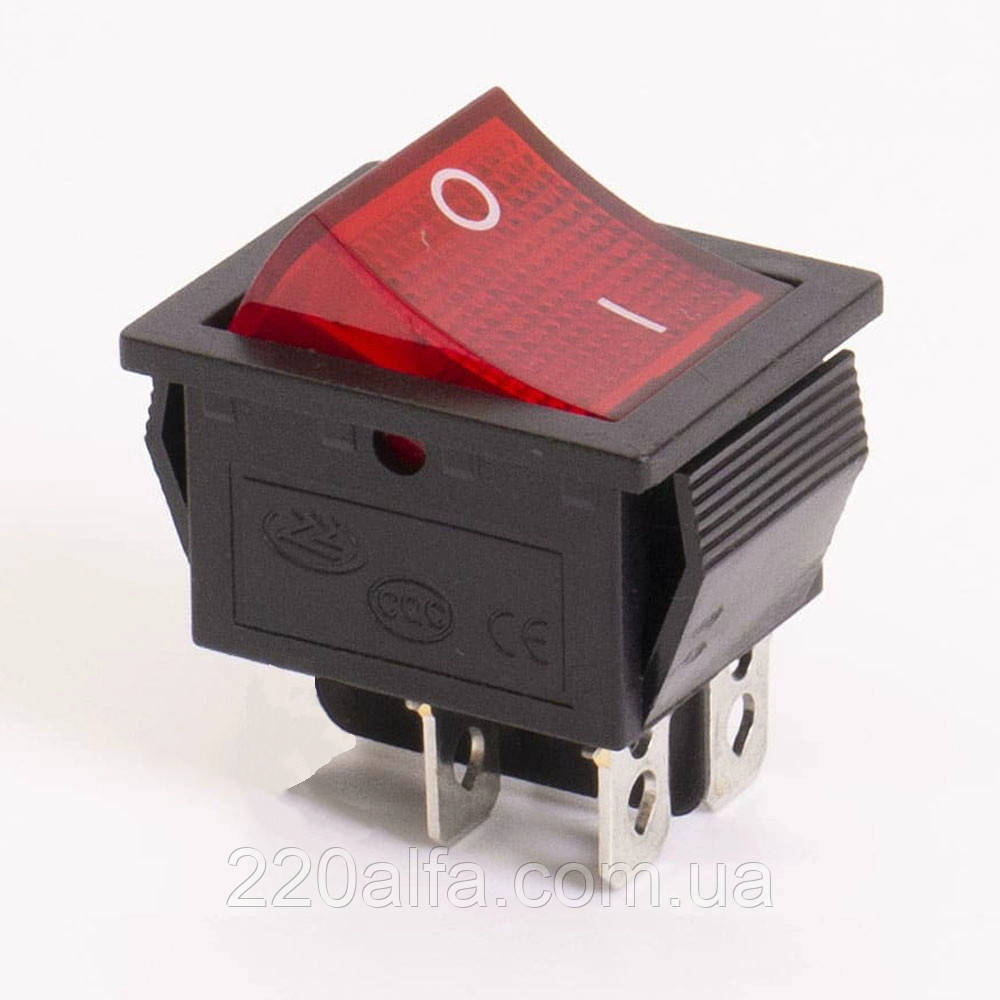 Перемикач клавішний КП-2 220В, фото 1