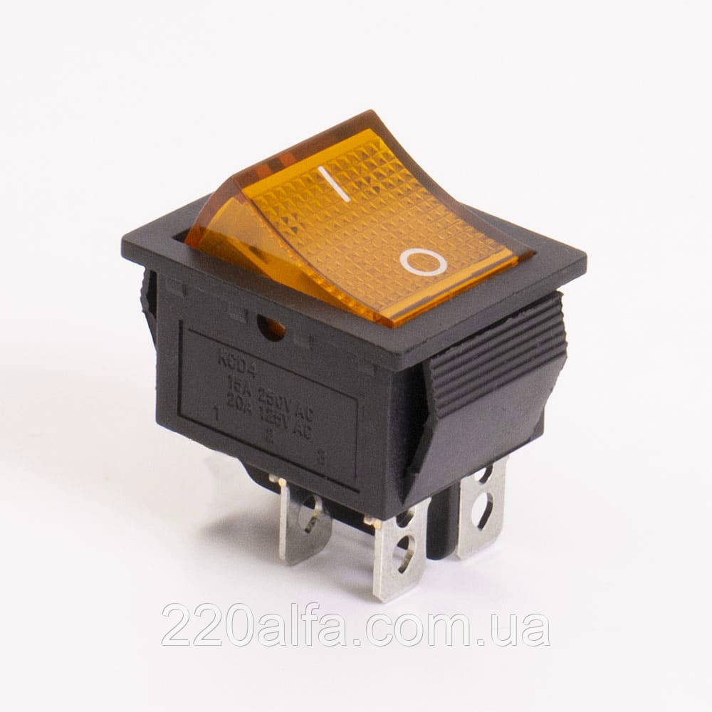 Перемикач клавішний КП-2 220В, фото 1