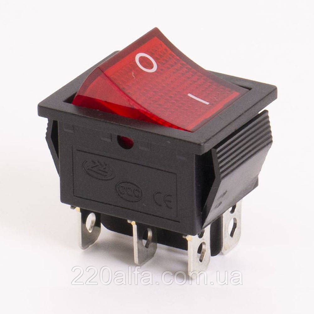 Перемикач клавішний КП-45 220В, фото 1