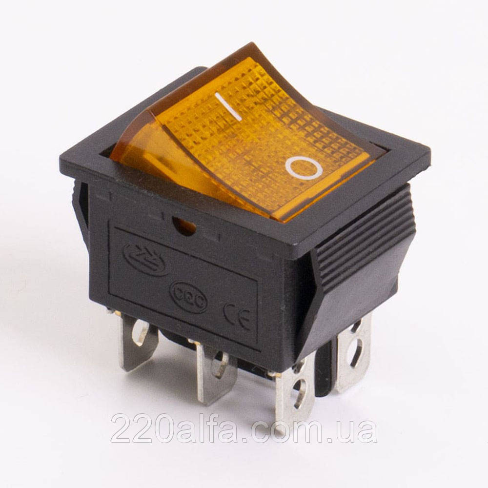 Перемикач клавішний КП-45 220В, фото 1