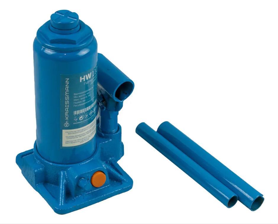 Домкрат гідравлічний універсальний KRAISSMANN 2 HW 90 Професійний пляшковий домкрат 2 т, фото 1