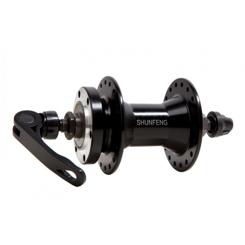 Втулка передня Shunfeng SF-A210F 36H під диск чорний. з ексцентром (4035), фото 1
