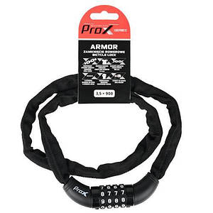 Замок ProX Shield сегментний кодовий 800 мм. чорний (A-Z