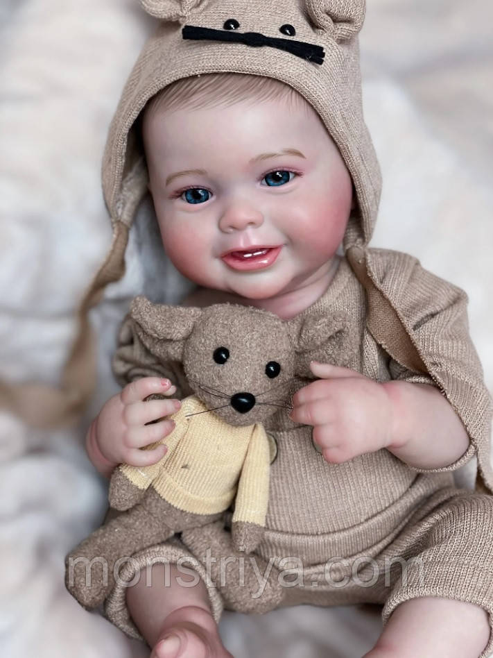 Чудовий малюк, лялька реборн 50 см. Анатомічний, фото 1