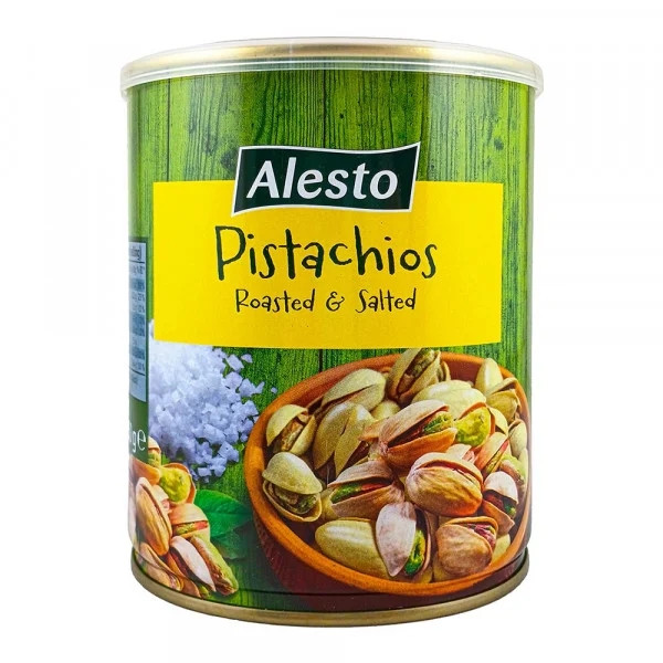Фісташки із сіллю Alesto Pistachios, у металевій банці 350 г., фото 1