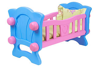 Дитяче ліжечко для ляльки велике з постіллю 4173 Технок