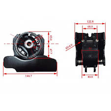 Подушка двигуна навантажувача Mitsubishi FD15-35, FG15-35 № 91A20-10200, 11270-FE60A, фото 4