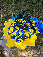 Букет з атласних стрічок