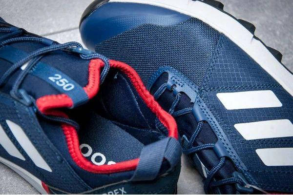 Кроссовки Adidas TERREX 250 Continental темно-синие с белым сетка мужские унисекс деми, фото 4