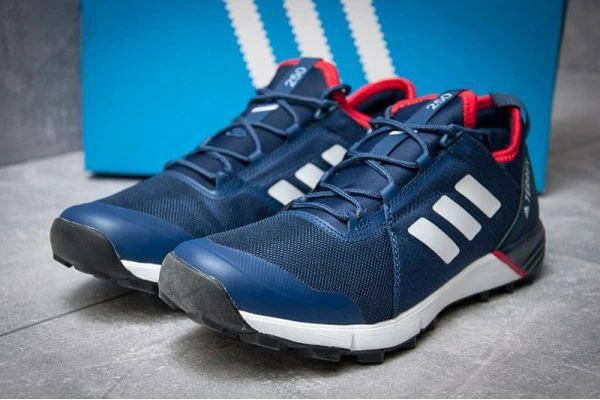 Кроссовки Adidas TERREX 250 Continental темно-синие с белым сетка мужские унисекс деми, фото 5