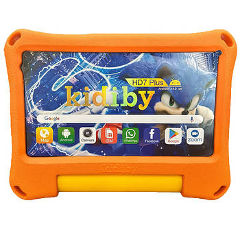 Планшет з IPS екраном 7 дюймів та протиударним чохлом Kidiby 8-ядер Wi-Fi Android 7