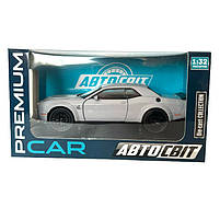 Машинка металева Dodge Challenger SRT Додж сірий звук світло відкр двері багажник капот Автосвіт 1:32, 16*7*5см (AP-1992), фото 8