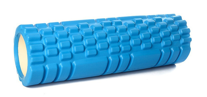 Валик для спини середньої жорсткості Yoga ball LY-621 Блакитний