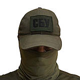 Шеврон «Напис СБУ — шеврон-кокарда» фон олива, фото 2