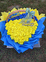 Букет з атласних стрічок