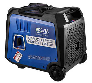 Генератор інверторний бензиновий з електростартером Brevia GP5500iES 5.5 кВт (ном 5 кВт), фото 1