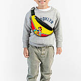 Набір дитячий Покемон Пікачу рюкзак 36х27см сумка-бананка, кружка з принтом для хлопчика (01568), фото 3