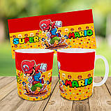 Набір дитячий Супер Маріо рюкзак рюкзак 36х27см сумка-бананка, кружка з принтом для хлопчика (01564), фото 9