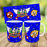 Набір дитячий Супер Сонік рюкзак рюкзак 36х27см сумка-бананка, кружка з принтом для хлопчика (01590), фото 9