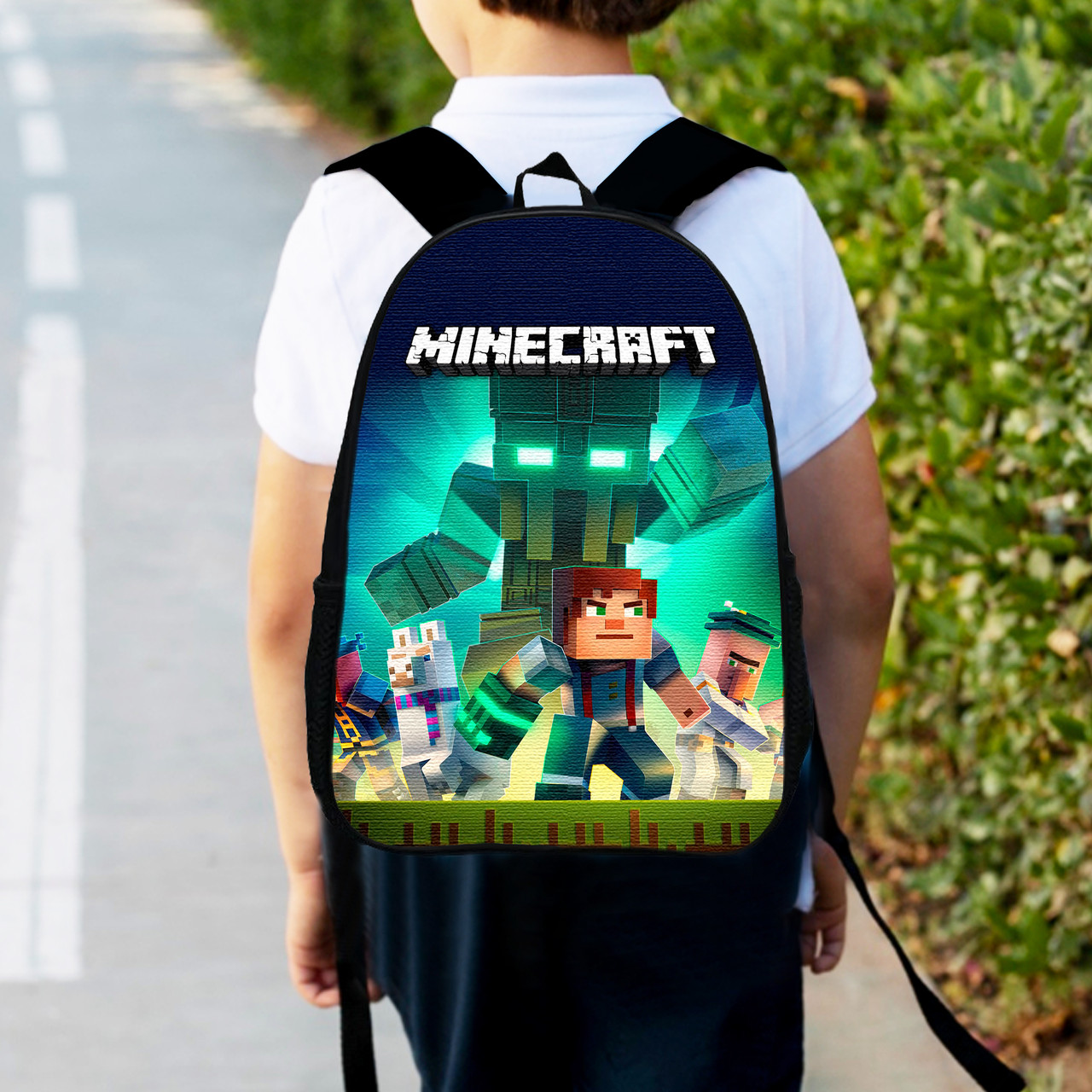 Рюкзак дитячий майнкрафт "Minecraft" 34х27см, міський ранець для хлопчика з принтом (0322)