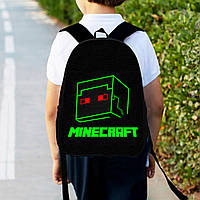 Рюкзак дитячий майнкрафт "Minecraft" 34х27см, міський ранець для хлопчика з принтом (0327)