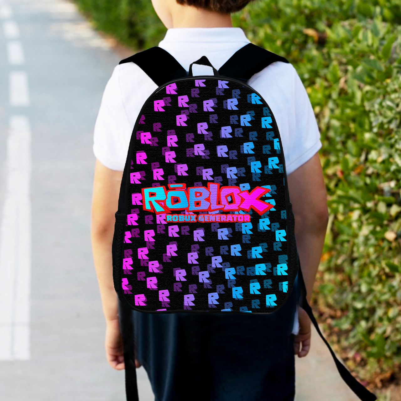 Рюкзак дитячий роблокс "Roblox" 34х27см, міський ранець для хлопчика з принтом (0382)