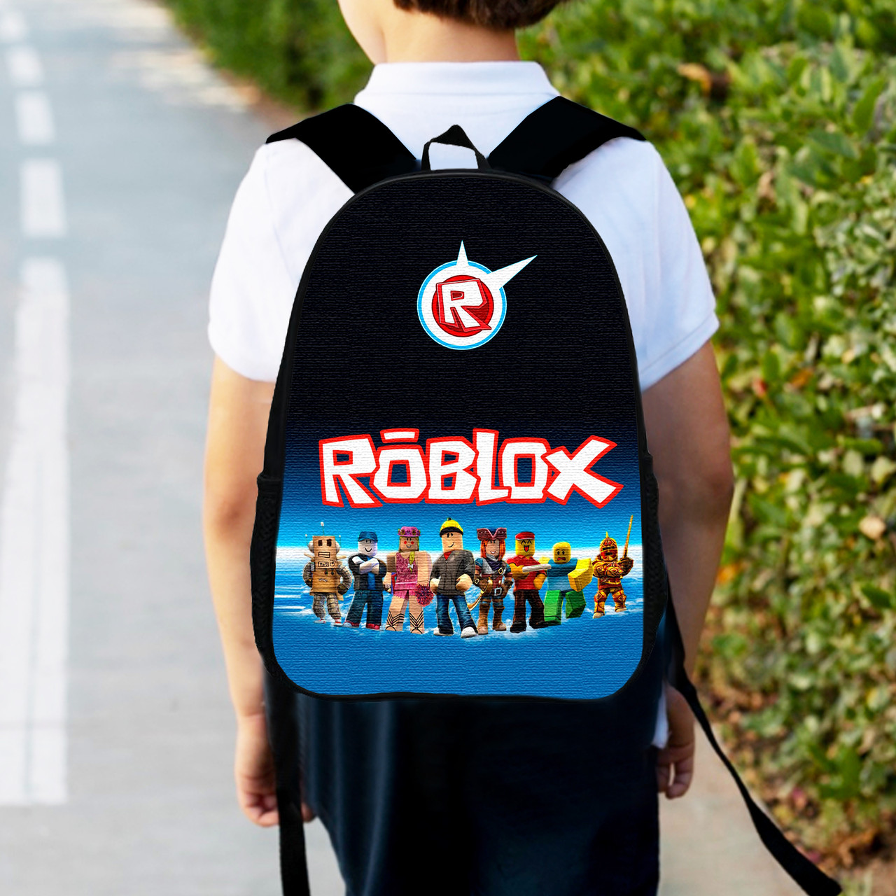 Рюкзак дитячий роблокс "Roblox" 34х27см, міський ранець для хлопчика з принтом (0385)