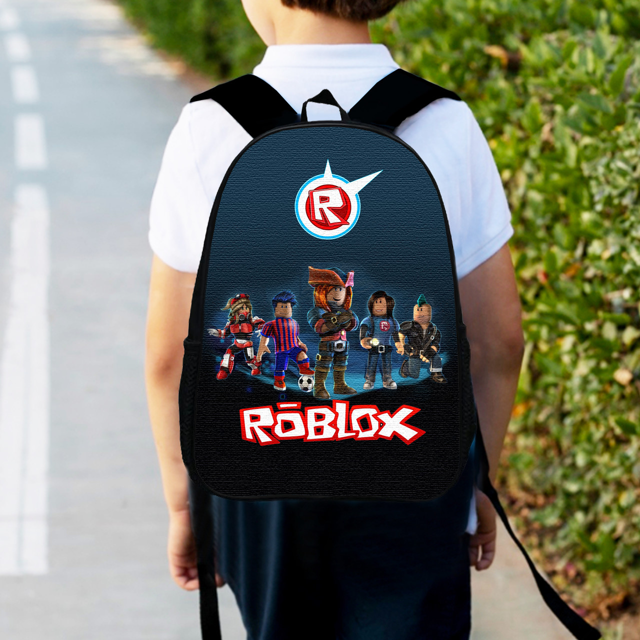 Рюкзак дитячий роблокс "Roblox" 34х27см, міський ранець для хлопчика з принтом (0387)